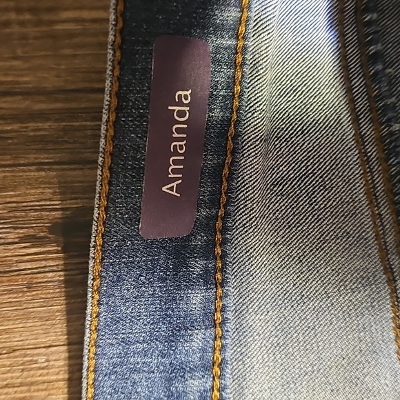 Womens Gloria Vanderbilt Amanda Fit Sky Blue Jeans Sz 14 - Picture 3 of 7